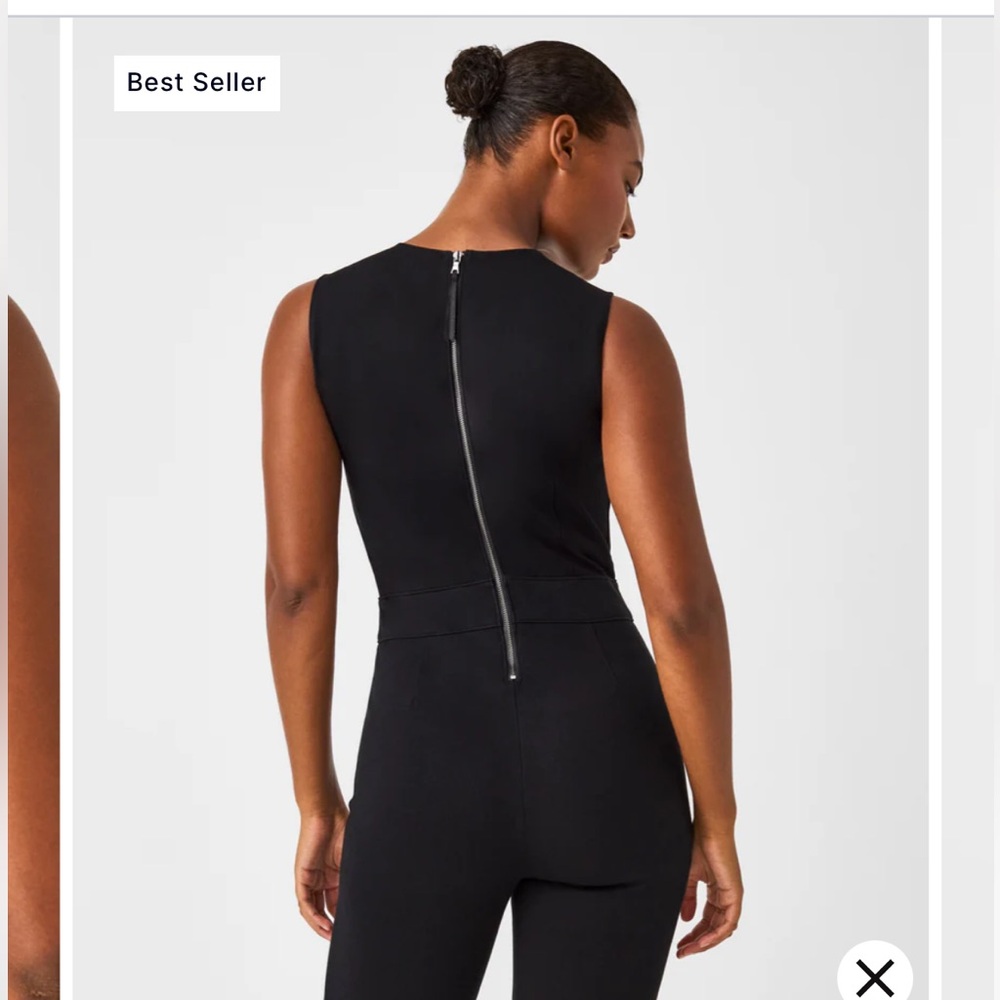 Spanx The Perfect Jumpsuit-Small Petite-Blk-NWOT - Picture 2 of 8